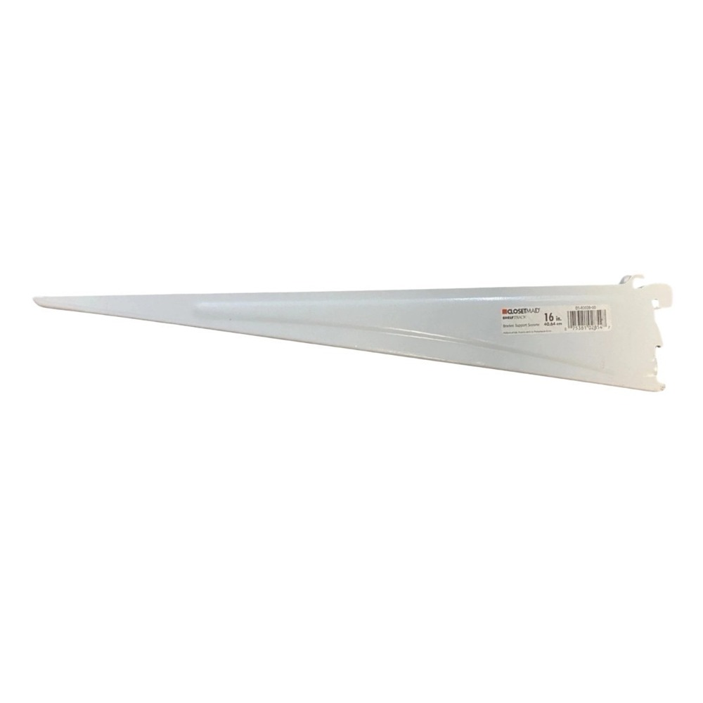 ClosetMaid 2854 16-In. White Shelf Track Bracket Wall Mount Support Bin Deal